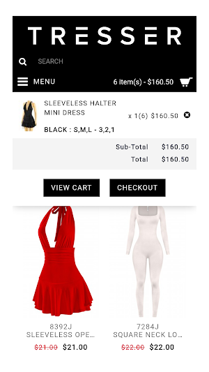 Tresser Clothing Wholesale Screenshot 2