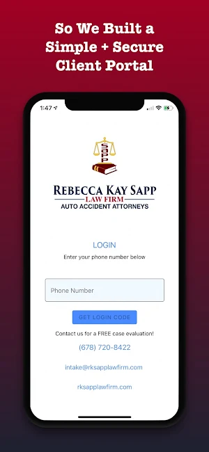 Rebecca Kay Sapp Law Firm Screenshot 1