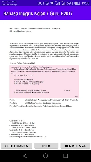 Bahasa Inggris Kelas 7 Guru E2017 Screenshot 1