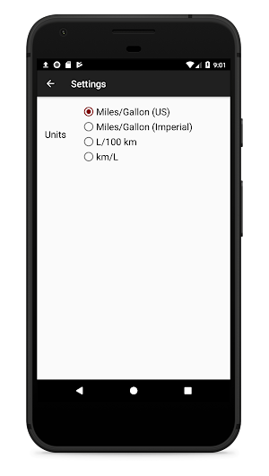 Gas Mileage Logger Screenshot 3