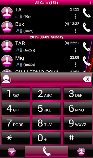 Theme Aero Pink RocketDial Screenshot 1