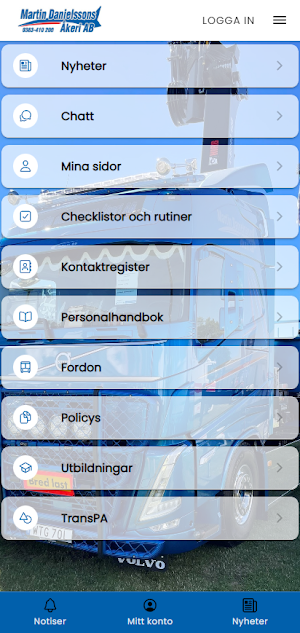 Martin Danielssons Åkeri AB Screenshot 0