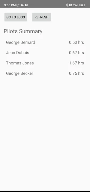 Drone Pilot Logbook Screenshot 1