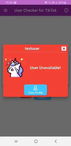 User Checker for TikTok Screenshot 1