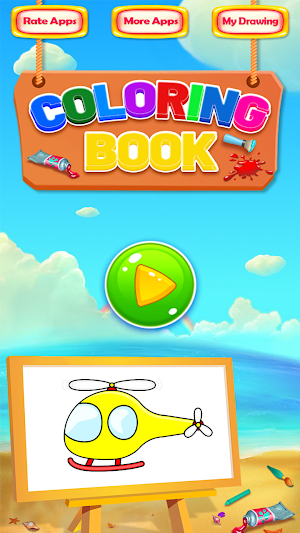 Planes Coloring Book & Drawing Game Screenshot 0