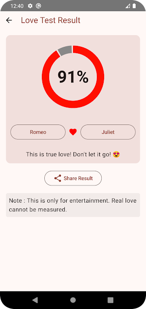 Love Calculator :  Love Tester Screenshot 1