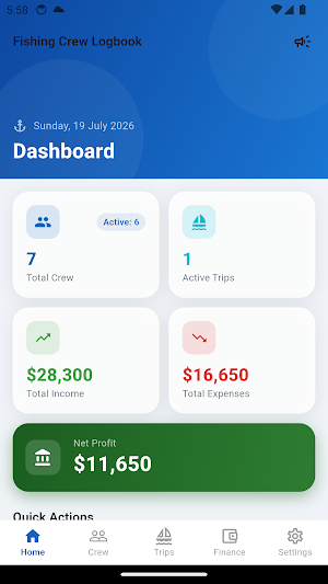 Fishing Crew Logbook Screenshot 0