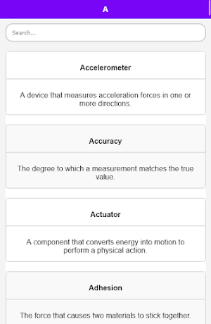 Mechanical Dictionary Screenshot 1
