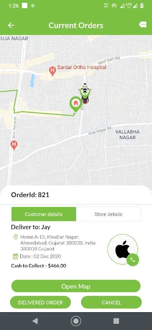 Eatance Grocery Driver Screenshot 2