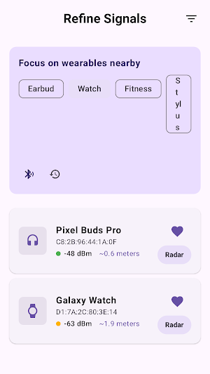 BLE Finder Screenshot 1