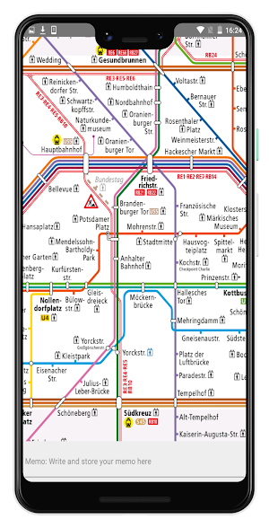 Berlin Subway - BVG U-Bahn & S-Bahn Map Offline Screenshot 1