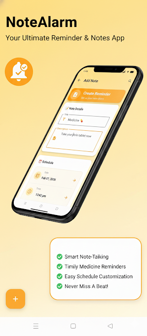 NoteAlarm–Smart Reminder,Notes Screenshot 1