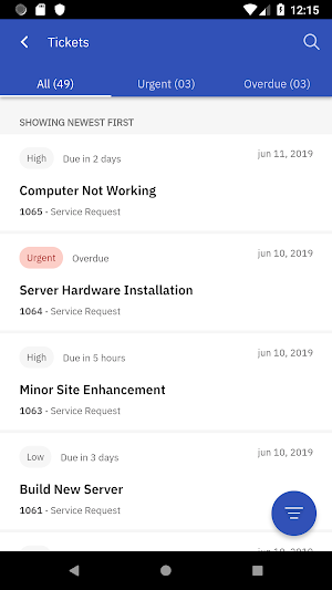 IBM Control Desk Screenshot 1