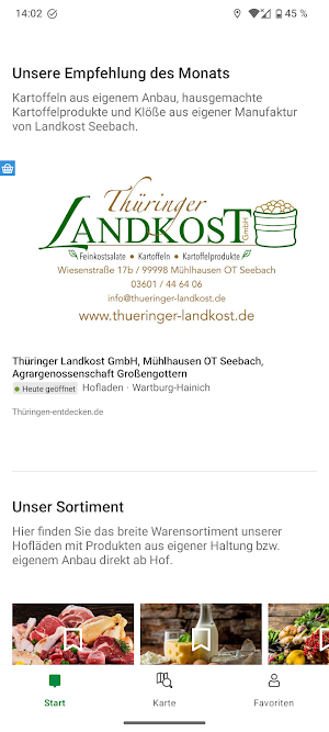 Thüringer Hofläden entdecken Screenshot 1