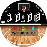 Basketball Court Watch Face