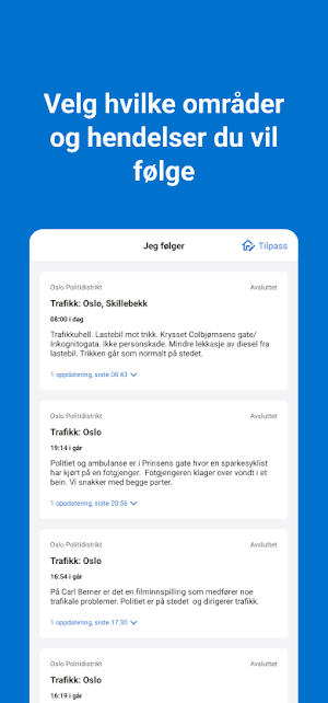 Politiloggen Screenshot 1