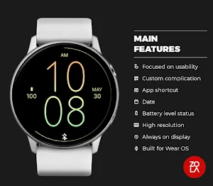 Orange Green Air Watch Face Screenshot 1