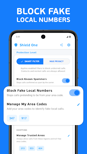Shield One: Spam Call Blocker Screenshot 1