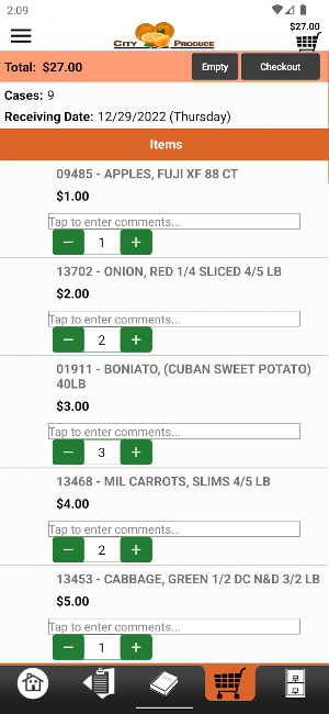 City Produce Mobile Ordering Screenshot 3