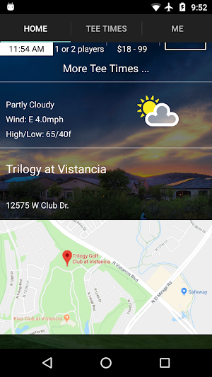 Trilogy at Vistancia Tee Times Screenshot 1