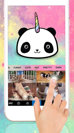 Lovely Unicorn Pandicorn Keyboard Theme Screenshot 3