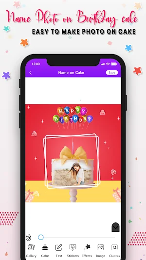 Name photo on birthday cake Screenshot 2