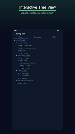 JSON Viewer & Editor Screenshot 1
