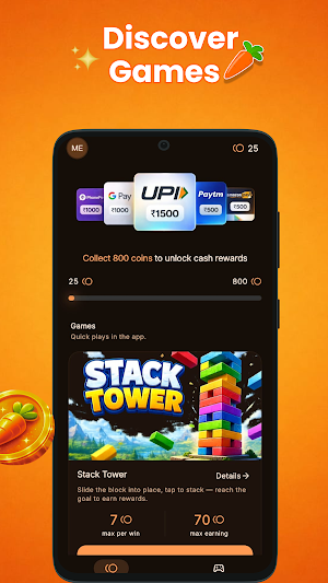 Cash Carrot: Games & Rewards Screenshot 1