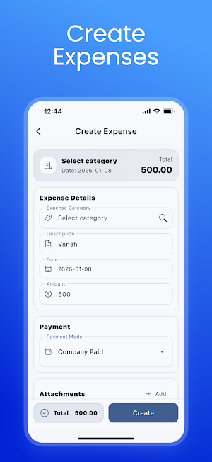 Expenses Screenshot 1