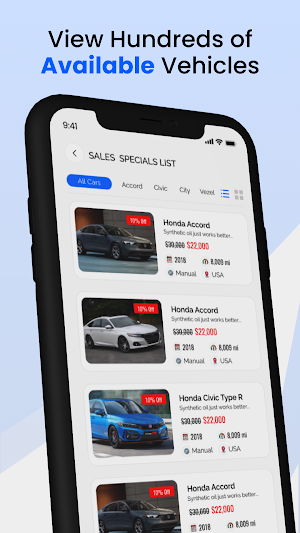 My Dealer Customer App Screenshot 2