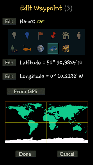 GPS Waypoint Finder Screenshot 3