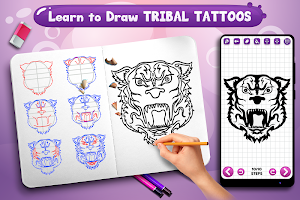 Learn to Draw Tribal Tattoos Screenshot 2
