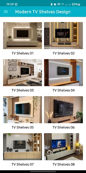 Modern TV Shelf Design Screenshot 0