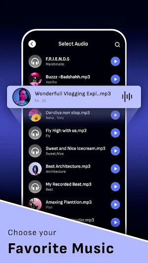 Add Music To Voice: Mix Melody Screenshot 3