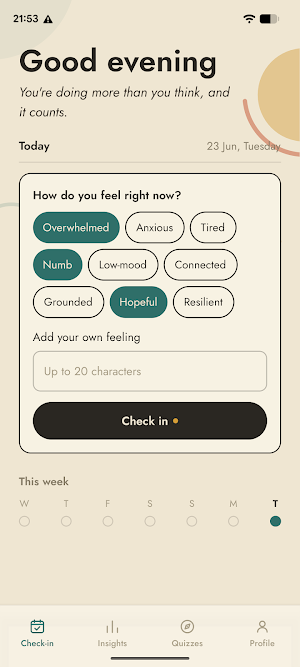 Bamboo Stress & Mood Tracker Screenshot 0