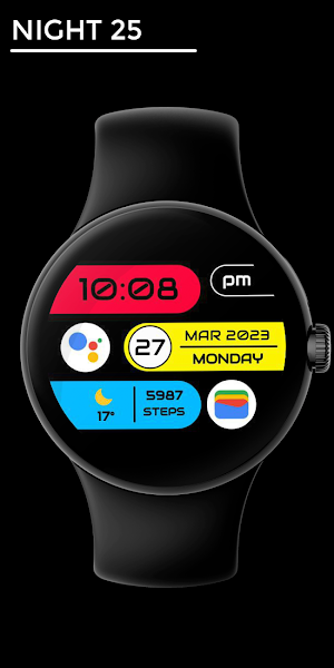 Night 25 - watch face Screenshot 0