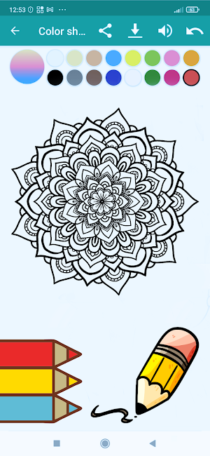 Mandala page: Color By Number Screenshot 0