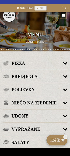 Melrose restaurant Screenshot 2