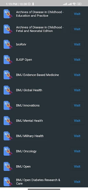 المجلات العلمية Screenshot 1