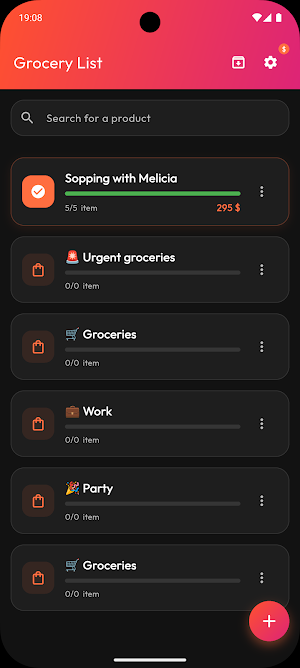 Meal2Cart – Shopping Lists Screenshot 1