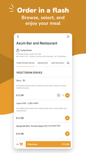 Axum Bar and Restaurant Screenshot 0