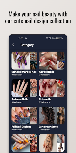 Metallic Marble Nail Design Screenshot 3