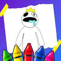 Rainbow Friends Coloring Book