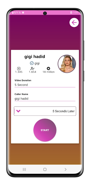 gigi hadid fake video call Screenshot 0