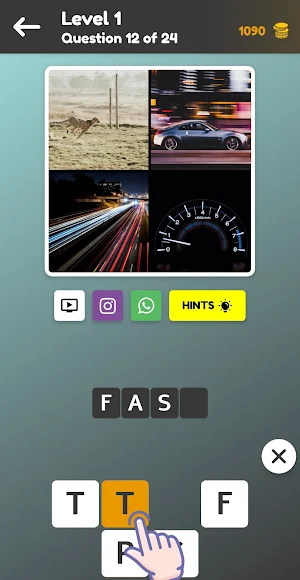 Quiz: 4 Pics Game, Guess The Word Screenshot 1