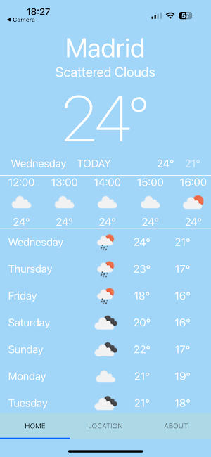 Bob's Weather App Screenshot 0