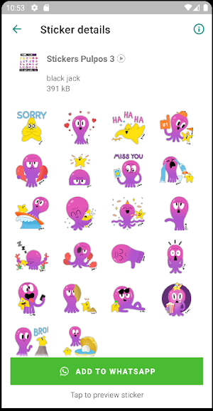 Stickers de Pulpos Screenshot 2