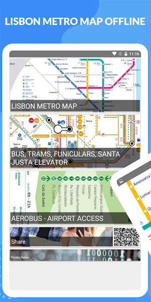 Lisbon Metro LX Map Offline Screenshot 0