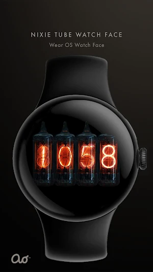 Nixie tube Watch Face Screenshot 0