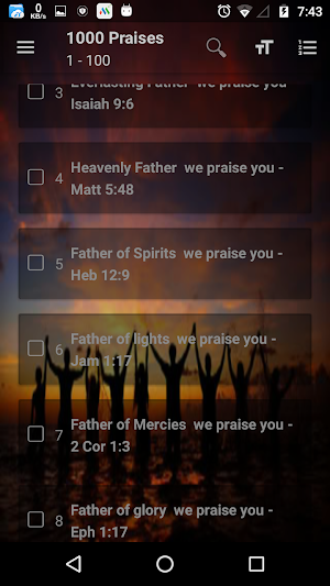 1000 praises in English Screenshot 2